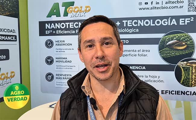 AT GOLD MAX, coadyuvante premium que Alltec Bio presentó en el Congreso de Malezas realizado en Córdoba
