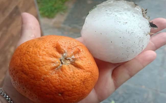 Temporal en Córdoba. Granizo del tamaño de una mandarina causó importantes daños en el noreste cordobés