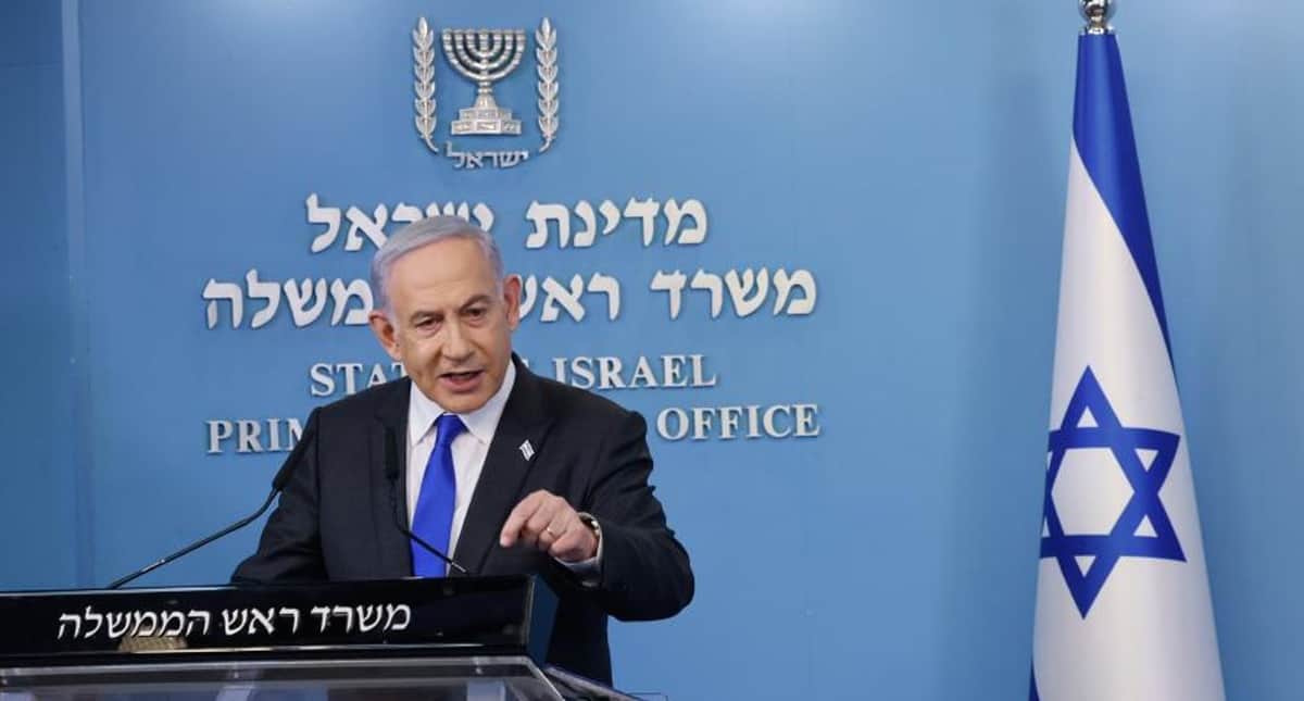 Benjamín Netanyahu afirmó que las tropas israelíes permanecerán “en la Línea Amarilla”