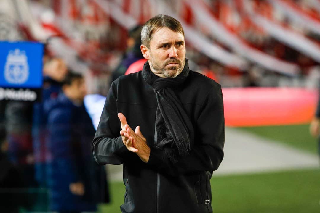 Coudet, con un pie afuera tras la eliminación de River en la Copa Sudamérica
