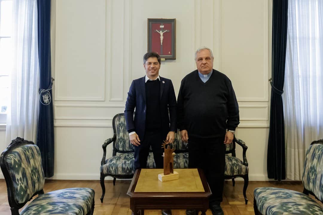 Kicillof se reunió con el Episcopado para repasar detalles de la visita de León XIV a la provincia