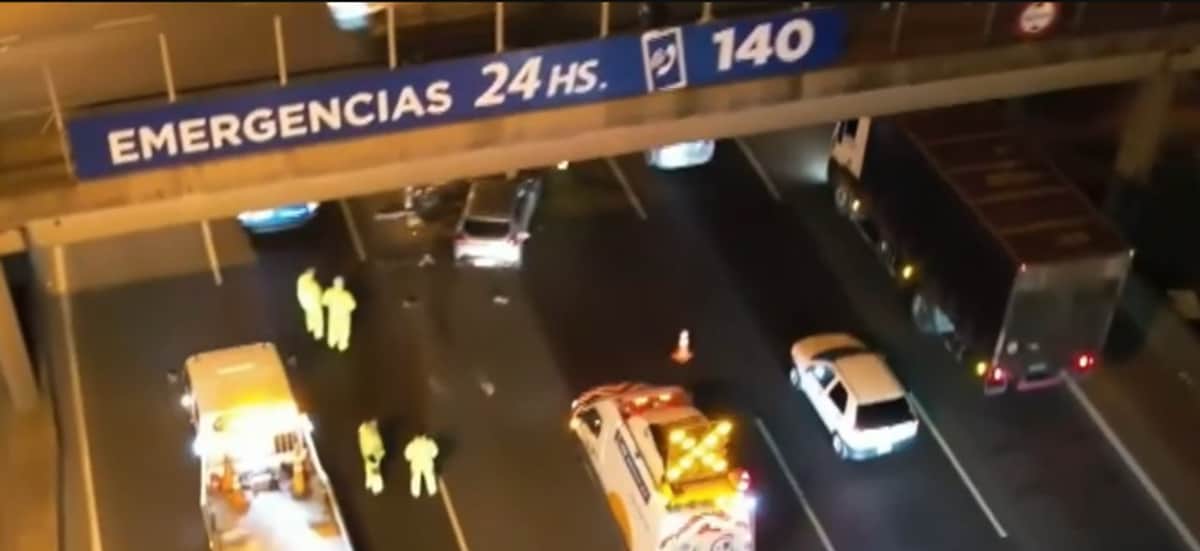 Choque en Panamericana: tres carriles reducidos