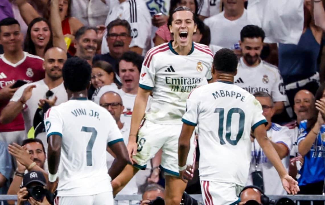 Real Madrid le ganó al Rayo Vallecano y se trepó a la cima de la Liga de España