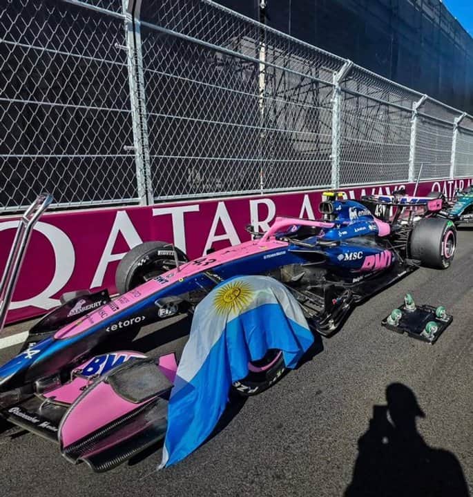 Colapinto hizo flamear la bandera argentina tras su gran actuación en el GP de España de Fórmula 1