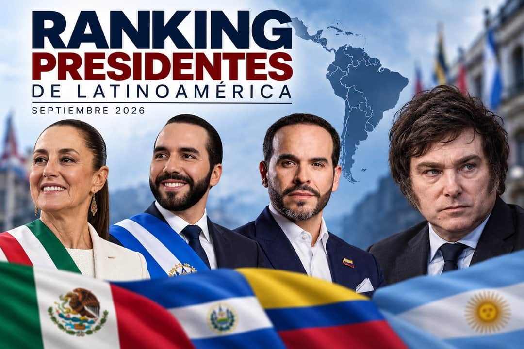 Nuevo ranking de presidentes de Latinoamérica: en qué puesto quedó Javier Milei y quién lidera