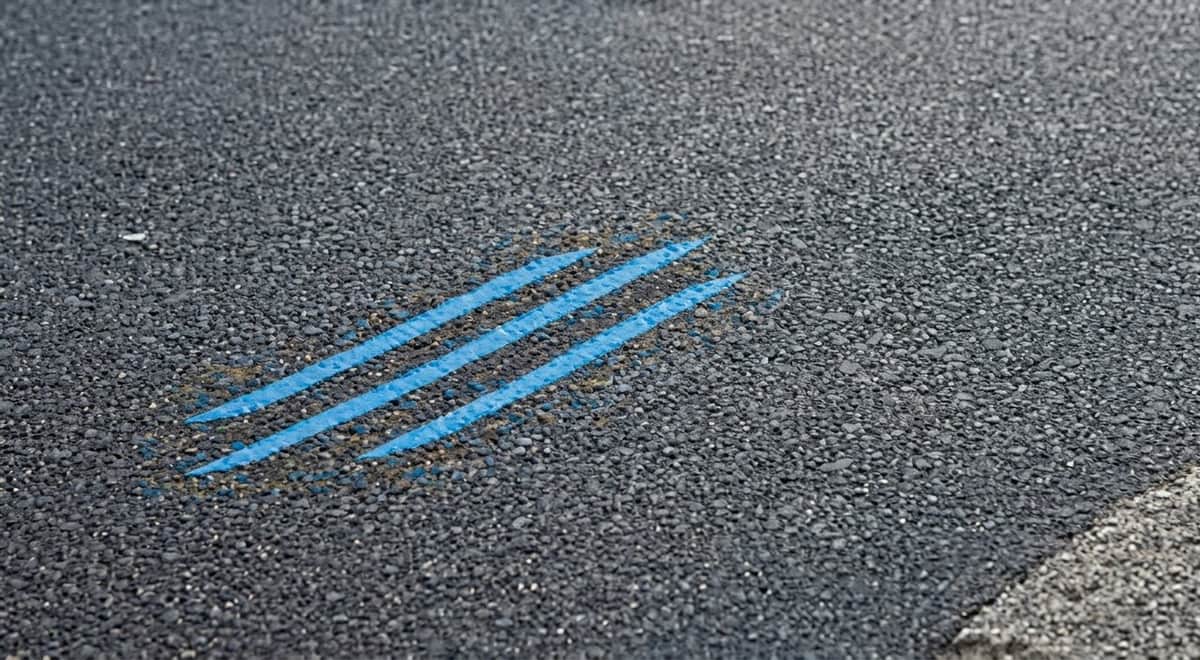 Para qué sirven las líneas azules que aparecieron sobre algunas avenidas de la Ciudad