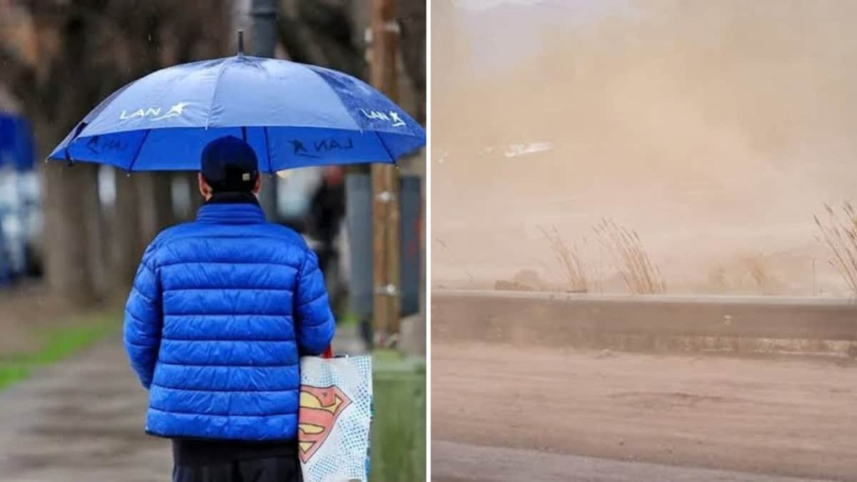 Sigue la alerta roja en Neuquén por lluvias y en Mendoza suspendieron las clases por viento Zonda