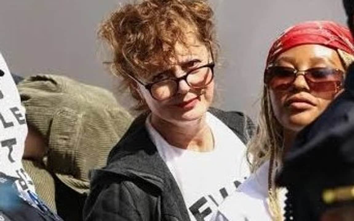 Arrestaron a Susan Sarandon durante una marcha contra Netanyahu en Nueva York