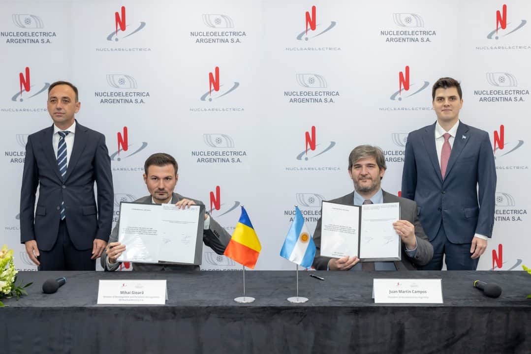 Nucleoeléctrica firmó un acuerdo con Rumania para cooperar en proyectos nucleares