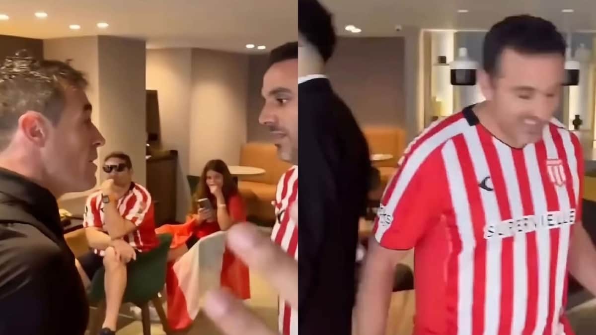 Hinchas de Estudiantes increparon a los árbitros antes de la final contra Rosario Central