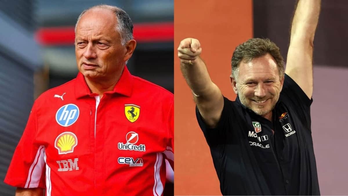 Vasseur cruzó a Horner por sus dichos sobre dirigir Ferrari: “Está buscando trabajo”