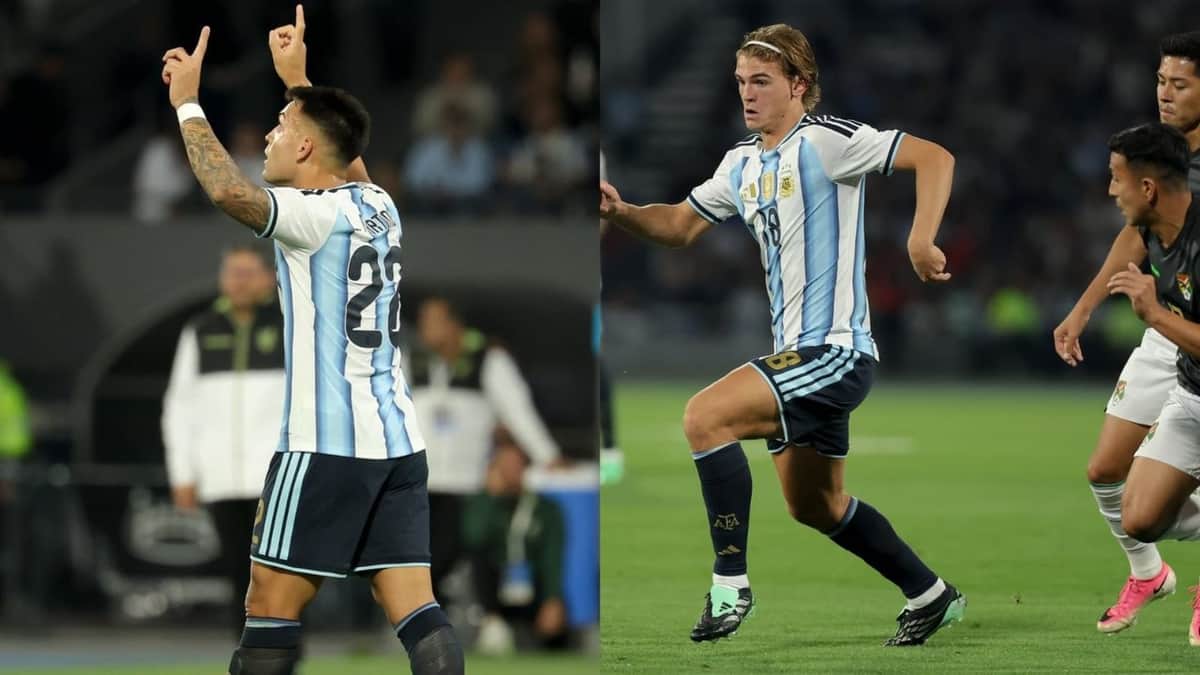 Video: Los goles de Lautaro Martínez y Nico Paz en la victoria de la Argentina ante Bolivia
