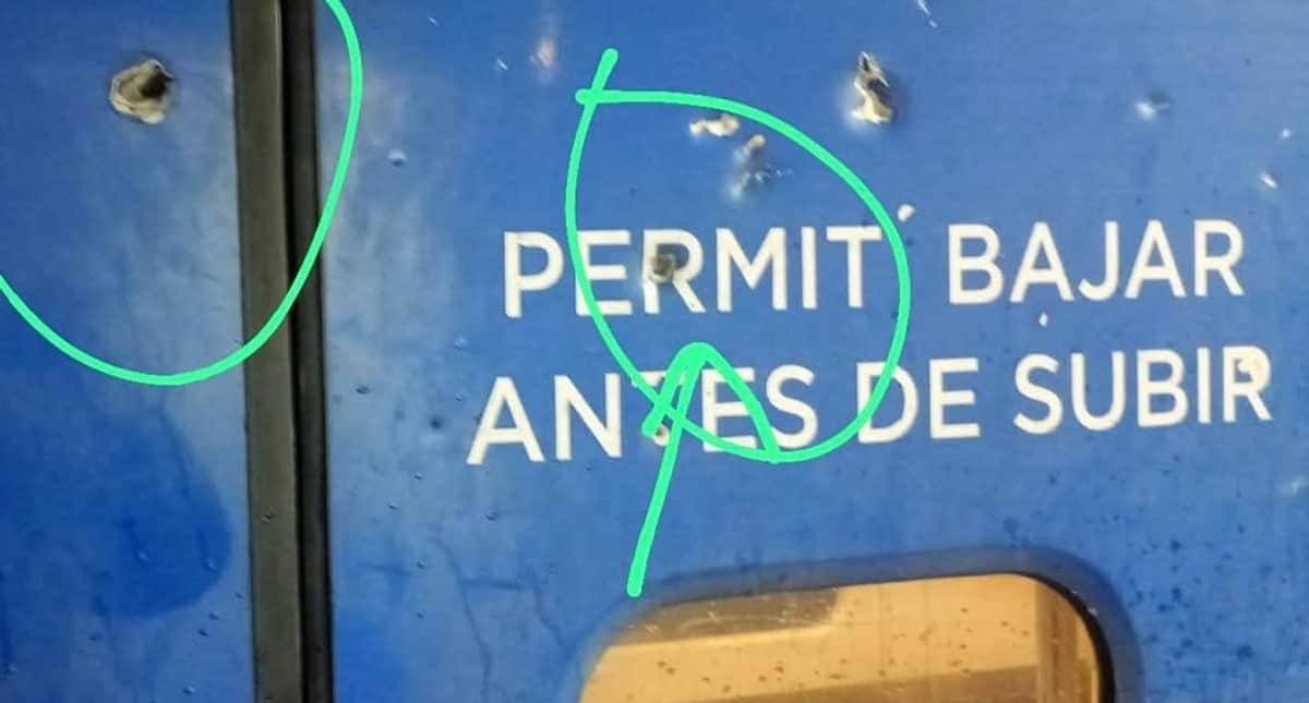 Trenes Argentinos denunció ataques a balazos contra formaciones del San Martín