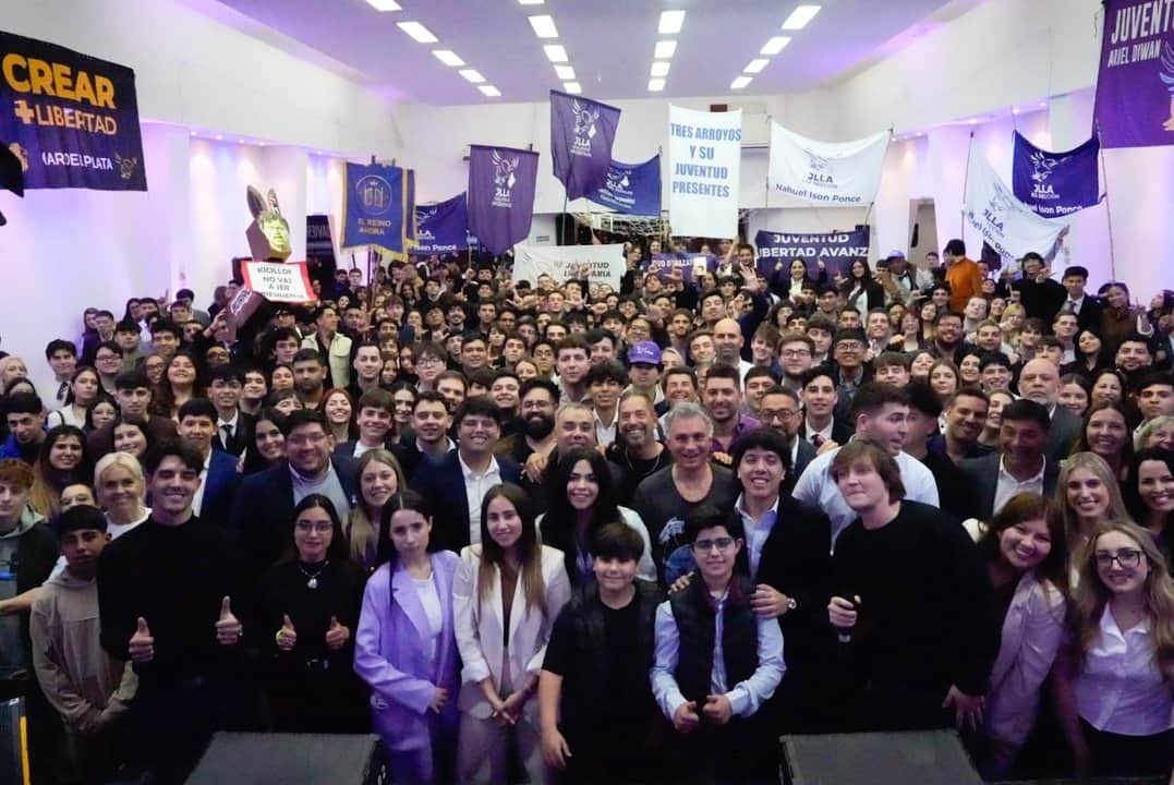 Pareja convocó a la militancia juvenil libertaria a consolidar el proyecto político de Milei en la provincia de Buenos Aires