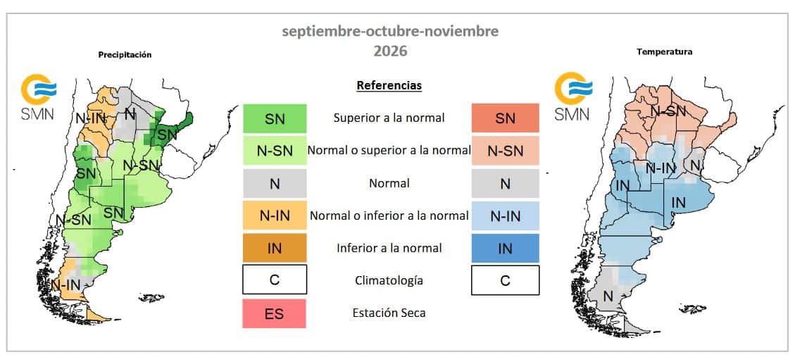 Llegó el pronóstico climático trimestral con buenas y malas noticias para las diferentes regiones productivas argentinas