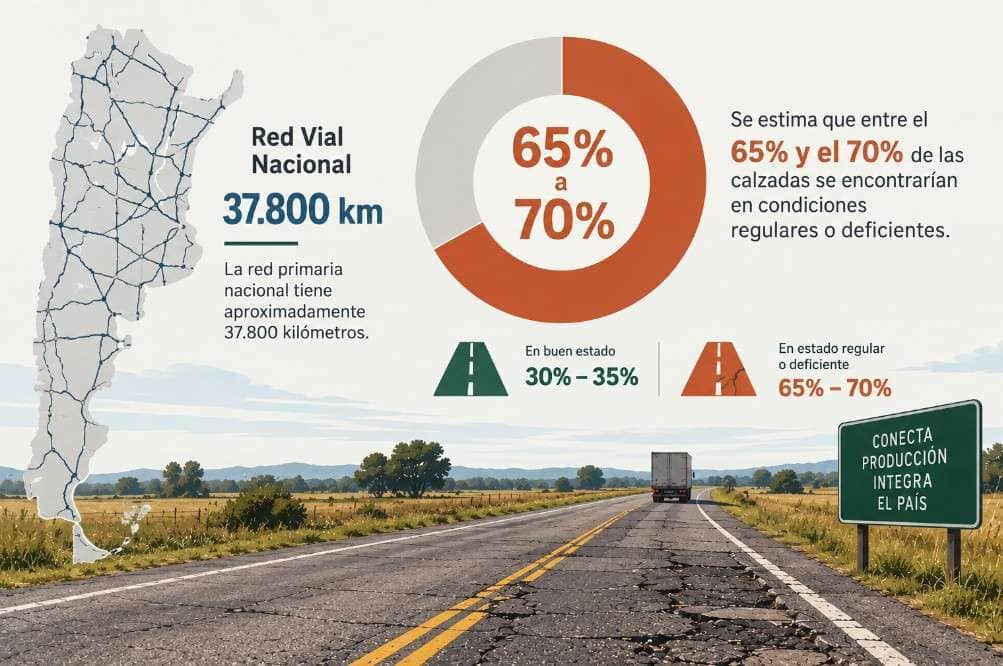 Si los caminos no aguantan, no habrá récord: Fundación Producir Conservando advierte que el deterioro vial ya compromete la competitividad argentina