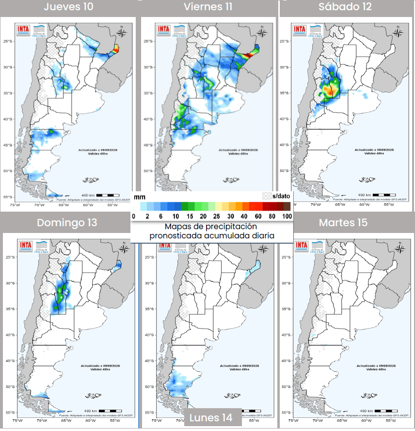 Se viene un fin de semana movido con tormentas intensas y una nueva tanda de heladas agronómicas