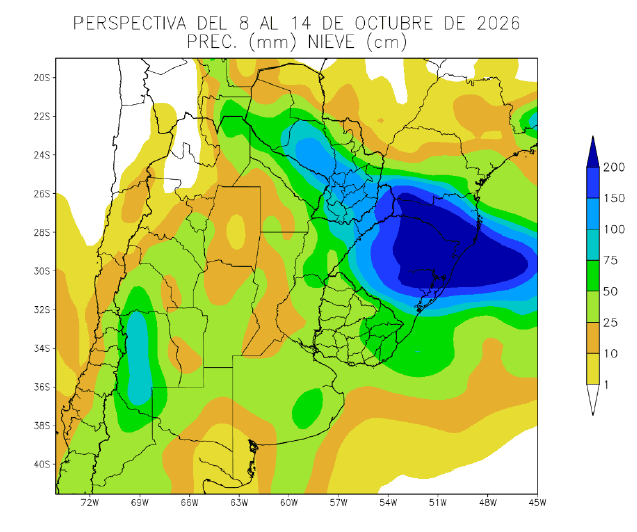 De más de 200 milímetros a poco y nada: El pronóstico agroclimático anticipa fuertes tormentas en el norte, riesgo de heladas y un brusco cambio en las lluvias