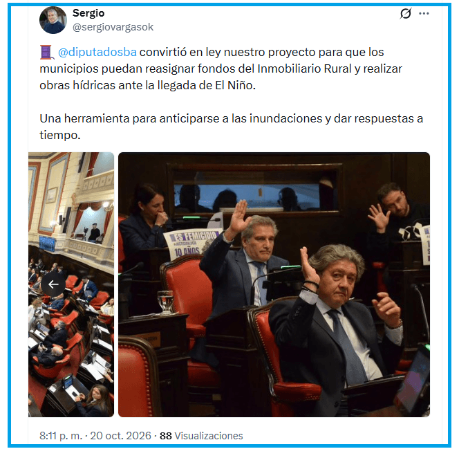 Intendentes bonaerenses podrán usar por 180 días fondos asignados a la red vial para atender obras hídricas
