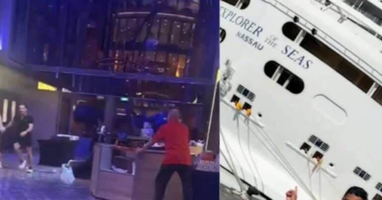 Pánico en un crucero: se inclinó 45 grados tras ser azotado por vientos huracanados