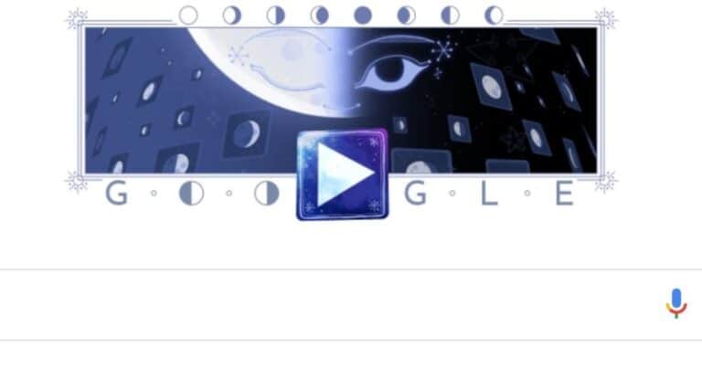 Google lanzó un nuevo doodle interactivo sobre la Luna: «The Rise of the Half Moon»