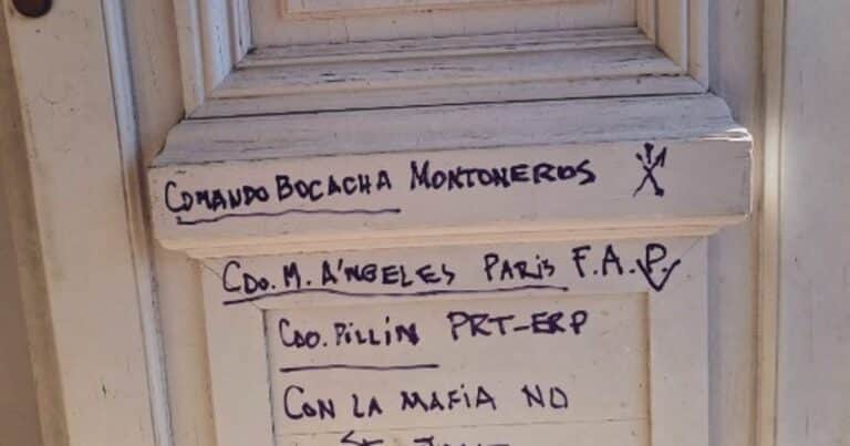 Tras el crimen de Pillín Bracamonte, el Concejo Municipal de Rosario amaneció con pintadas: «Les queda poco, con la mafia no se jode»
