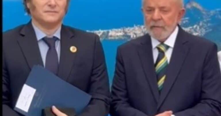 Javier Milei llegó a la Cumbre del G20: lo recibieron Lula da Silva y su esposa con un saludo frío y formal