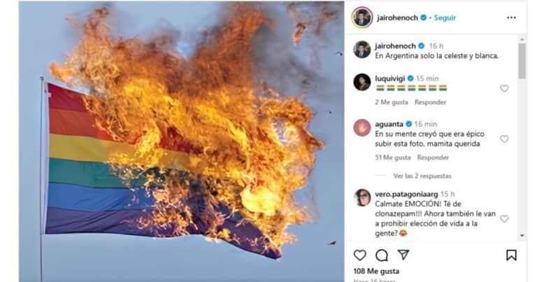 Violento posteo del presidente de La Libertad Avanza de Santa Cruz contra la comunidad LGBT