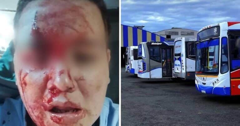 Brutal agresión a un chofer de colectivo en el Conurbano: un pasajero le partió una botella en la cabeza
