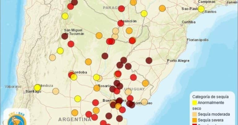 El calor no afloja y la sequía castiga: los mapas de lluvia y temperatura para las distintas regiones del país