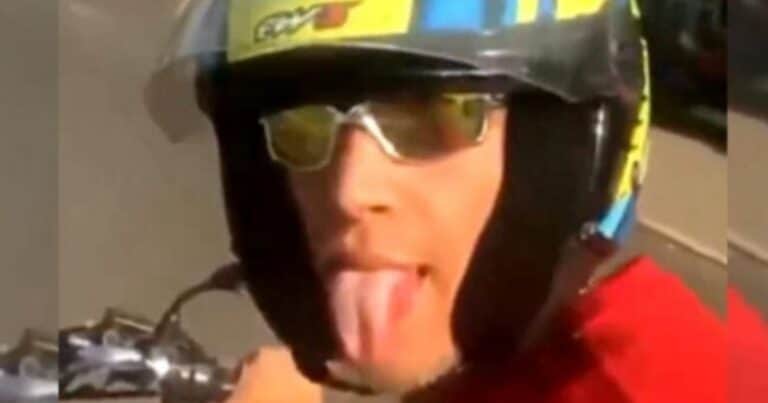 Video mortal: iba en moto y chocó contra un poste mientras se grababa para Instagram