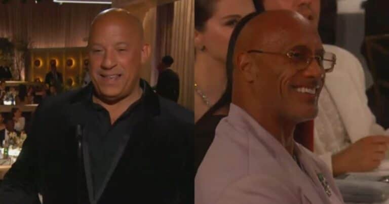 ¿Reconciliación en puerta? El raro saludo de Vin Diesel y Dwayne Johnson en los Globos de Oro 2025