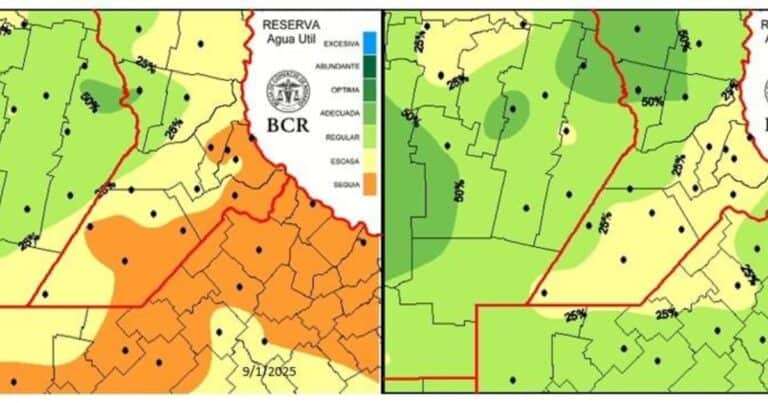 Sequía y ola de calor a la vista: los cultivos se deterioran y las lluvias demorarán en volver a la zona núcleo