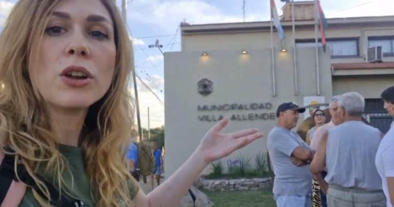 Con dardos a Villarruel, Lilia Lemoine se sumó a una protesta contra un intendente del PRO: juntó una veintena de vecinos
