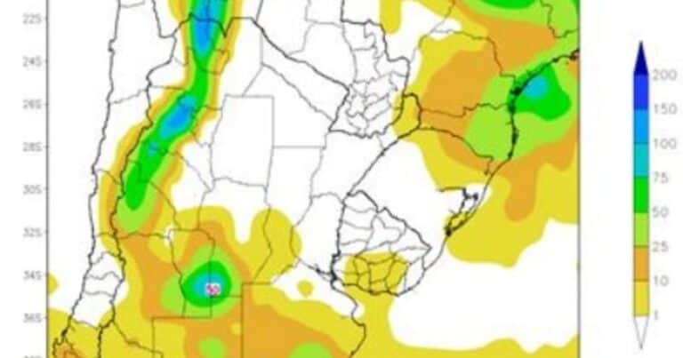 Clima: días de intenso calor y luego lluvias «abundantes» y tormentas en una región agrícola