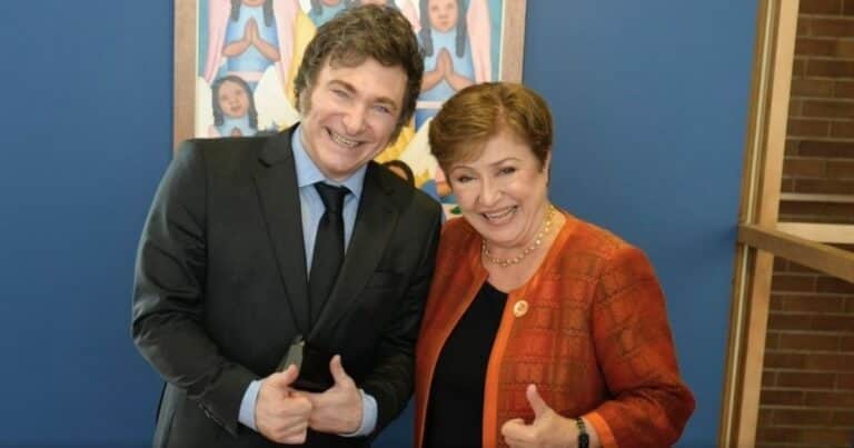 En el Gobierno celebran como un «guiño» los elogios de Georgieva a Milei y aseguran que el acuerdo con el FMI «está casi cerrado»
