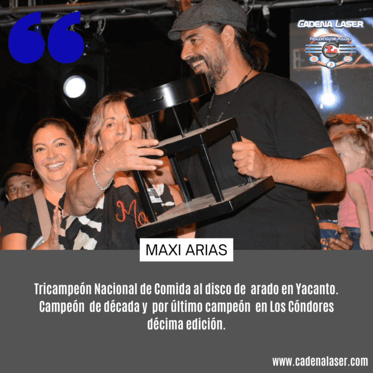 NOTA: Maxi Arias