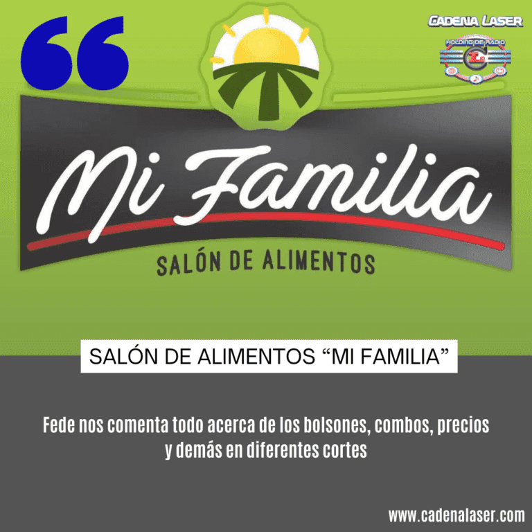 NOTA: Salón de Alimentos “Mi Familia”