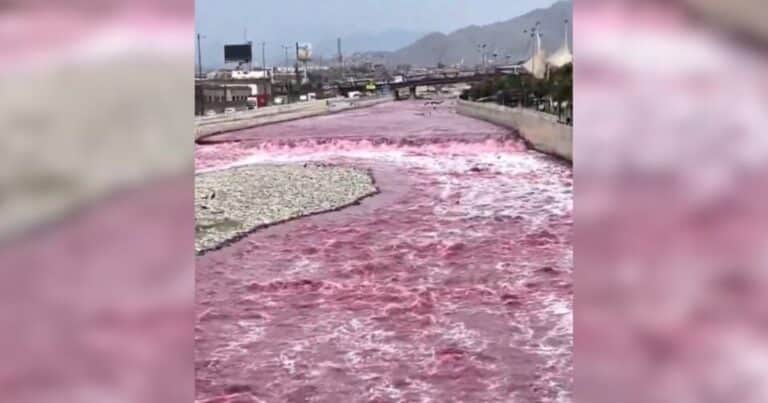 El río que le brinda agua potable a Lima apareció con el agua roja y hay preocupación