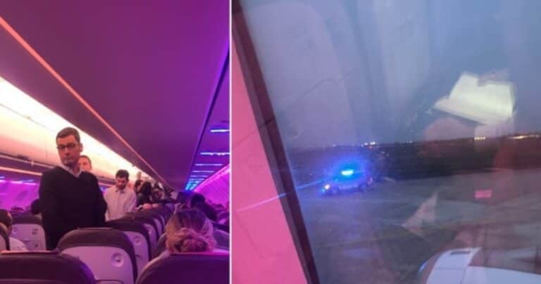Vuelo dramático: un pasajero abrió la puerta del avión durante el despegue y saltó a la pista