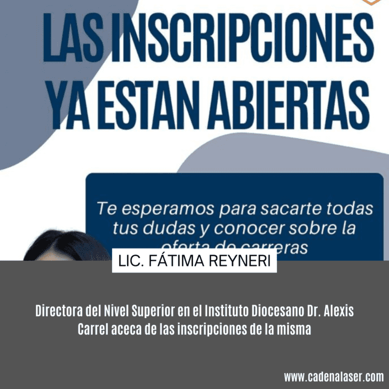 NOTA: Lic. Fátima Reyneri