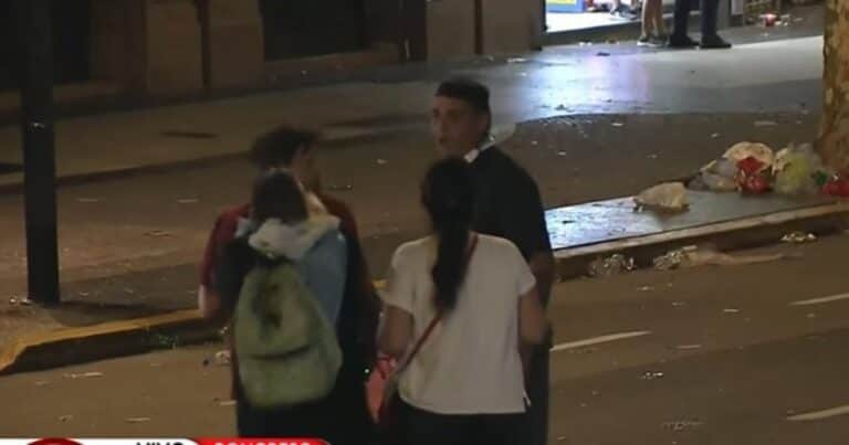 Golpeó a un cronista de TN que cubría la marcha y fue detenido