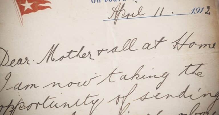 Subastan una carta escrita por una de las víctimas más jóvenes del Titanic: qué decía