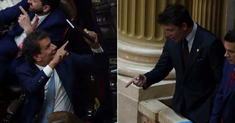 Javier Milei cruzó duramente a Facundo Manes y luego Santiago Caputo fue a increpar al diputado radical en persona