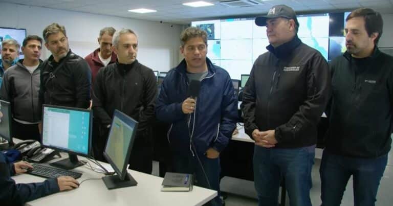 «Cayeron más de 400 milímetros en menos de tres días, es similar a lo de Bahía Blanca», advirtió el ministro de Seguridad bonaerense
