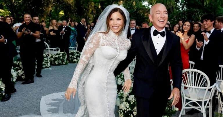 Jeff Bezos y Lauren Sánchez ya se casaron en Venecia: el vestido de novia en honor a una estrella de cine y las 900 horas de confección a mano