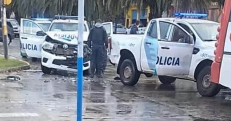Un hombre le disparó a otro, huyó y provocó el choque de tres patrulleros en Mar del Plata: dos policías heridos