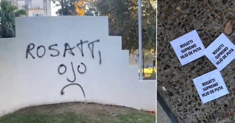 Amenazas y panfletos contra Horacio Rosatti en Santa Fe por la condena a Cristina Kirchner: el PJ provincial lo acusó de traición