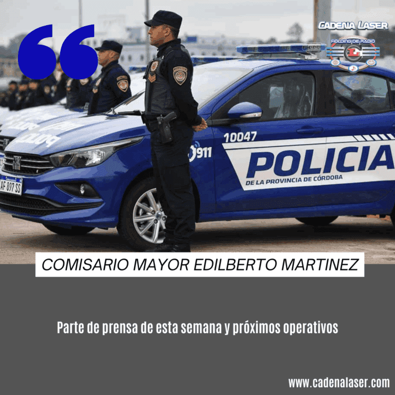NOTA: Comisario Mayor Edilberto Martinez