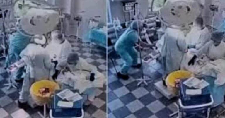 Impactante video: cirujanos siguieron operando en medio del brutal terremoto en Rusia